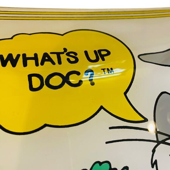 1986 Warner Bros. Bugs Bunny What’s Up Doc? Cartoon Glass Ceiling Light Shade - Picture 5 of 11